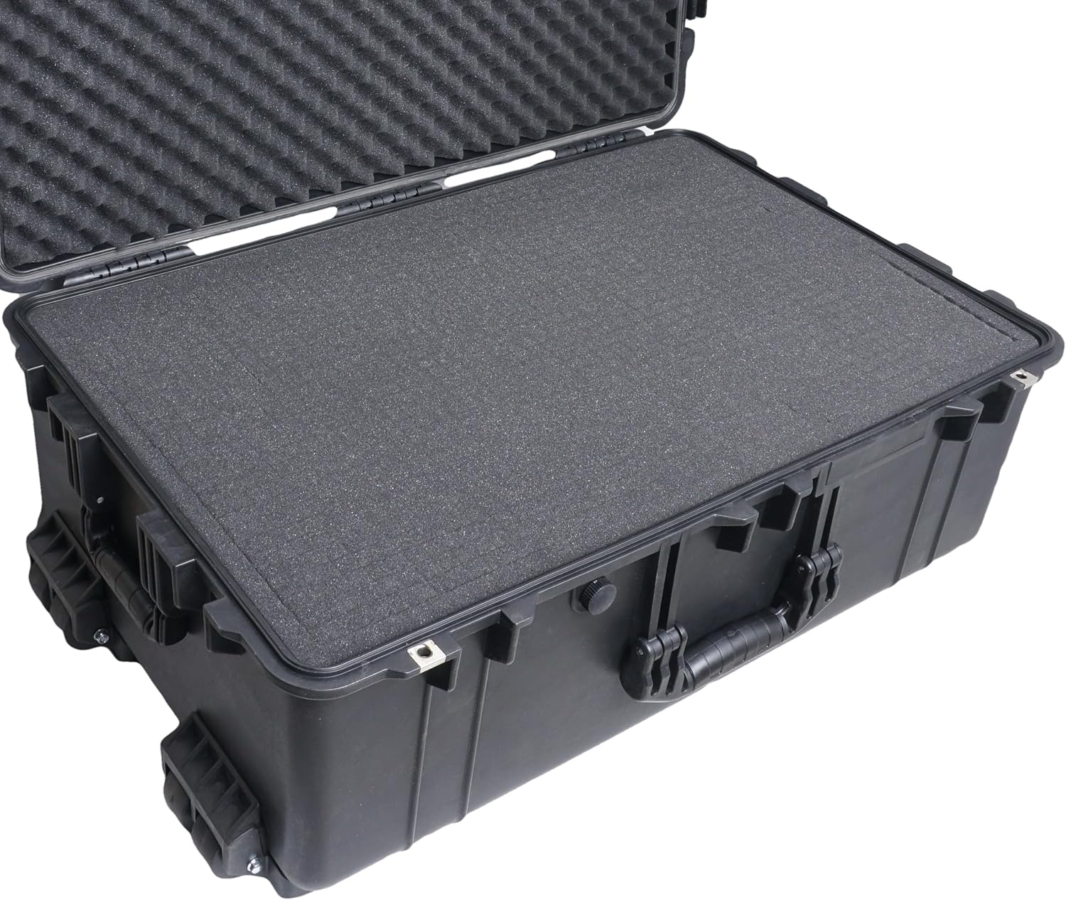 Case Club 1650 Case with Foam, Compatible with Pelican 1650 – Heavy Duty, Wheeled, Waterproof, Diced Cube Foam