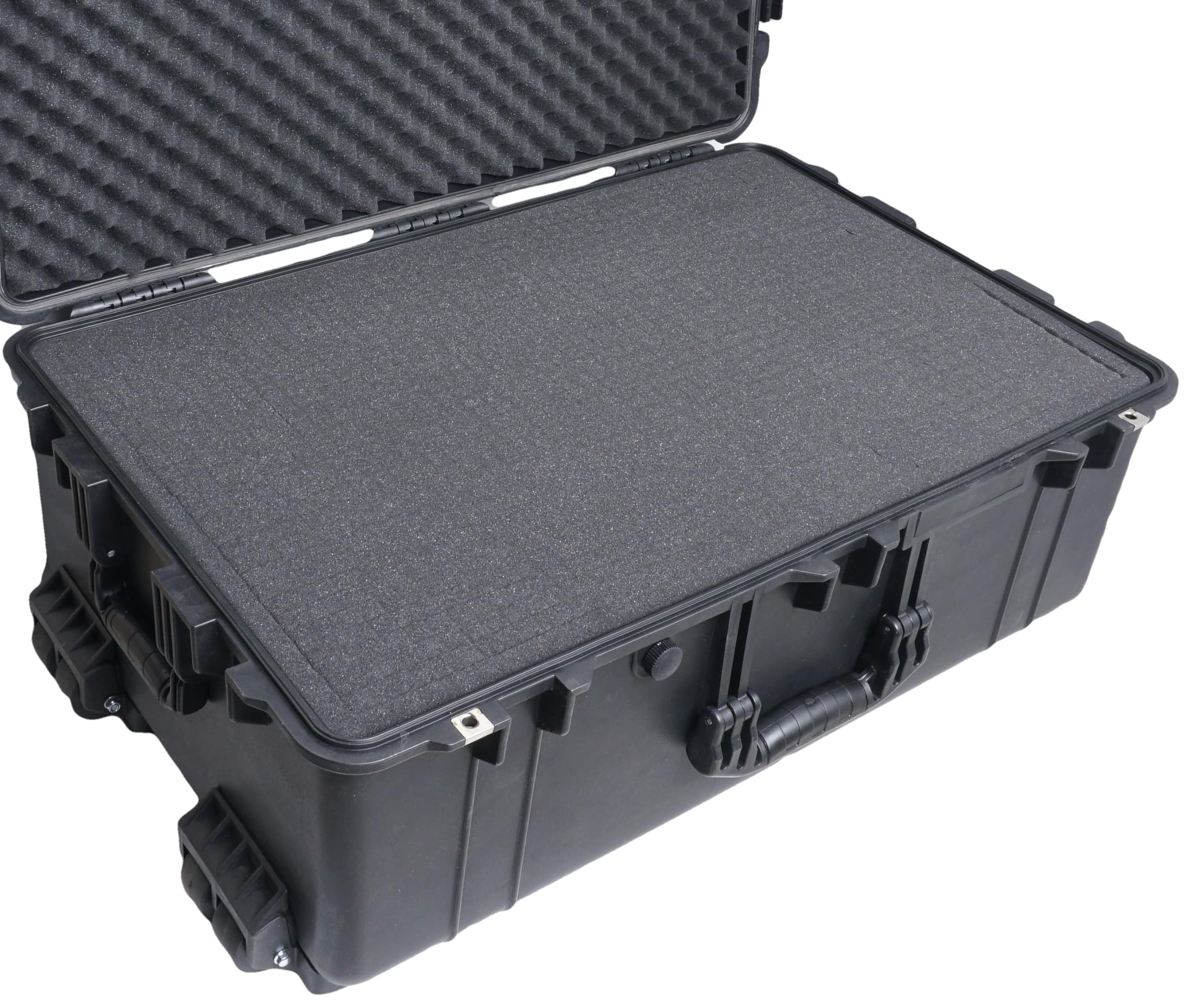 Case Club 1650 Case with Foam, Compatible with Pelican 1650 – Heavy Duty, Wheeled, Waterproof, Diced Cube Foam