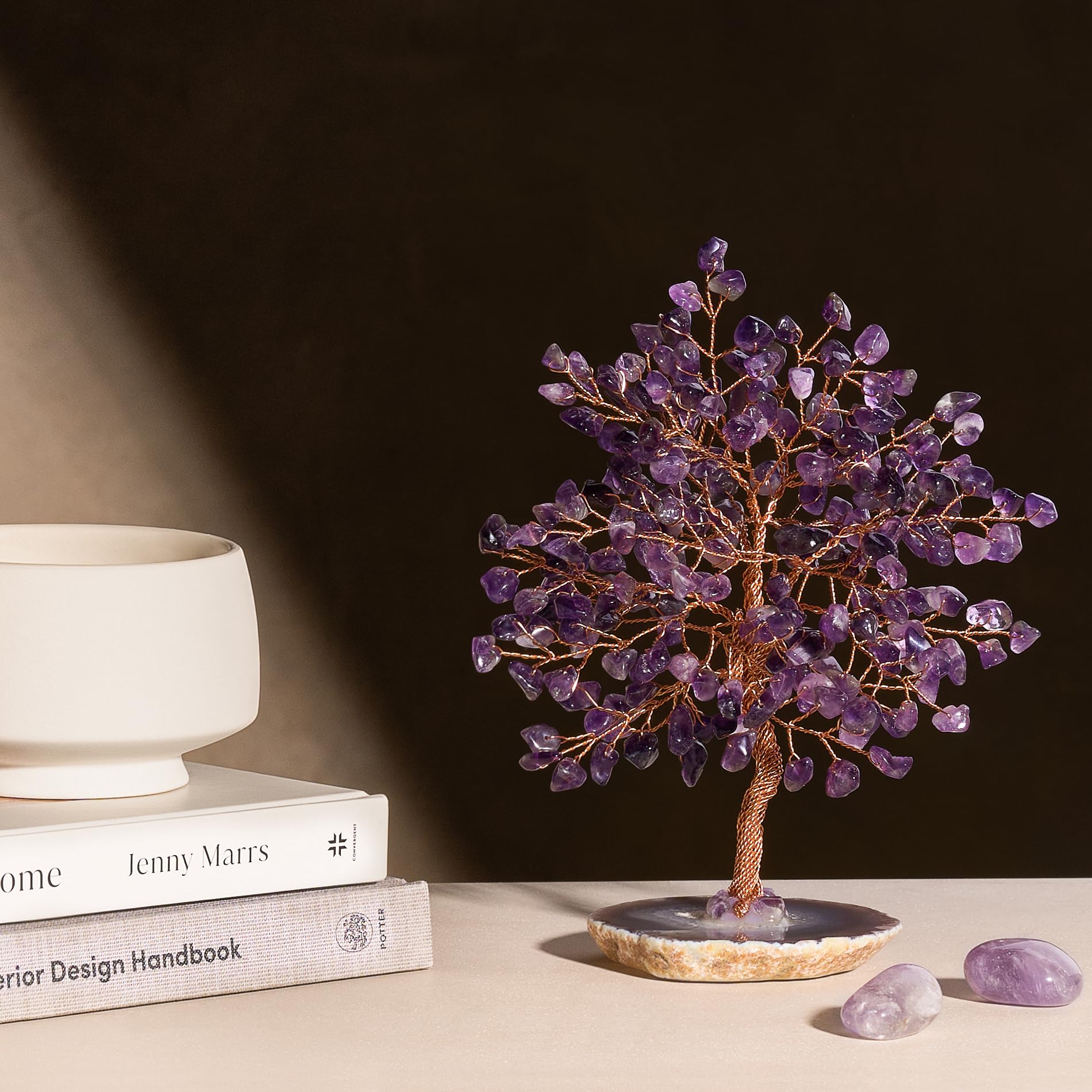 Amazon.com: KARMA AND LUCK Oasis, Real Amethyst Crystal Feng Shui