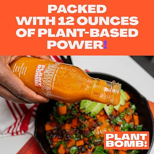 Miniatura 3 de Plant Bomb Salsa a base de plantas de Peppa caribeña, adobo y aderezo, sin gluten, sin OMG, sin lácteos, sin azúcar añadido, vegano, paleo, bajo en