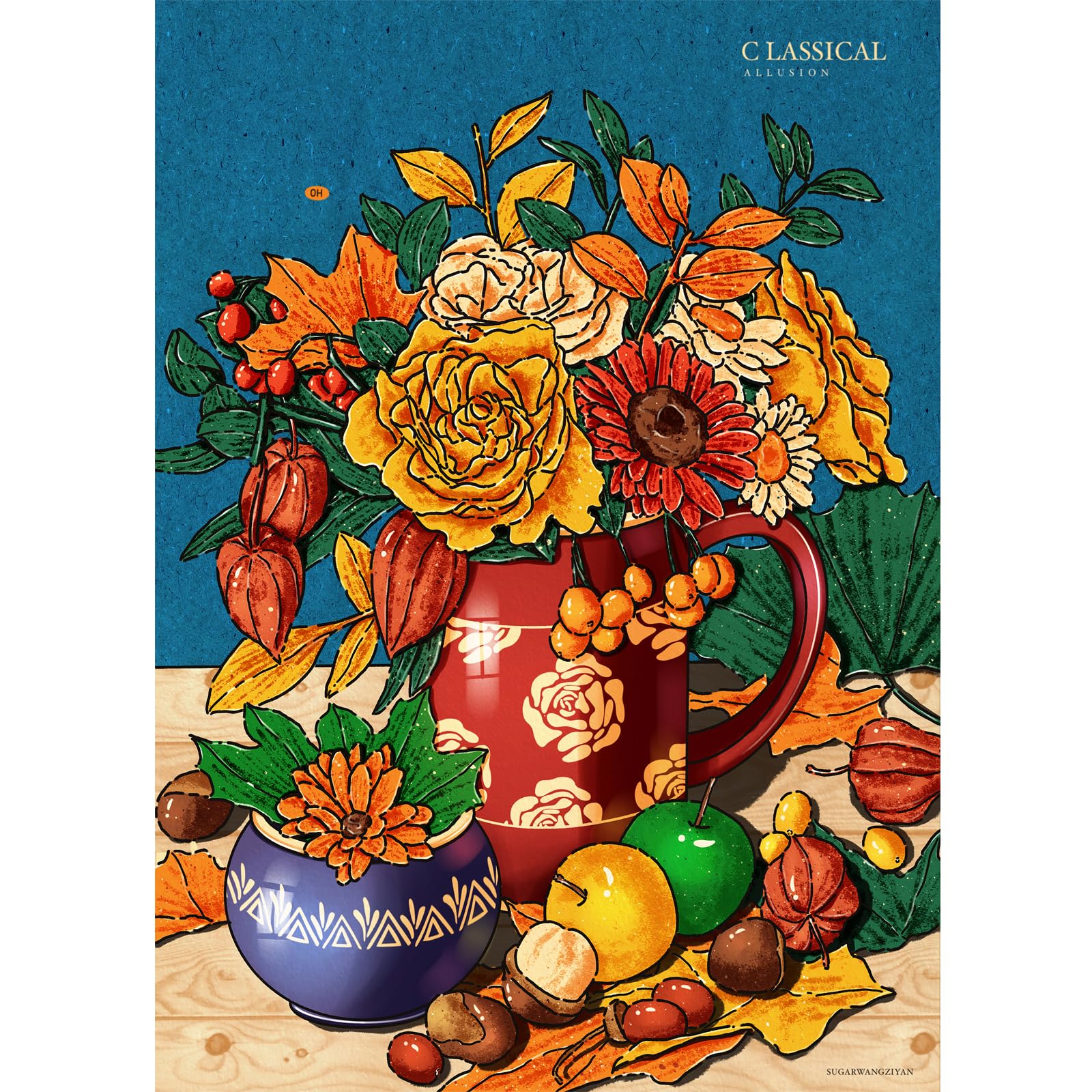 HUADADA 500 Piece Jigsaw Puzzles for Adults -Pinecone- Jigsaws for Adults Family Decoration Jigsaw Puzzle (No partitioned areas on the back)