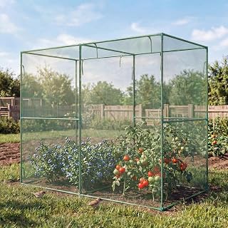 Aoodor 8 x 4 x 6 Ft Crop Cage for Garden