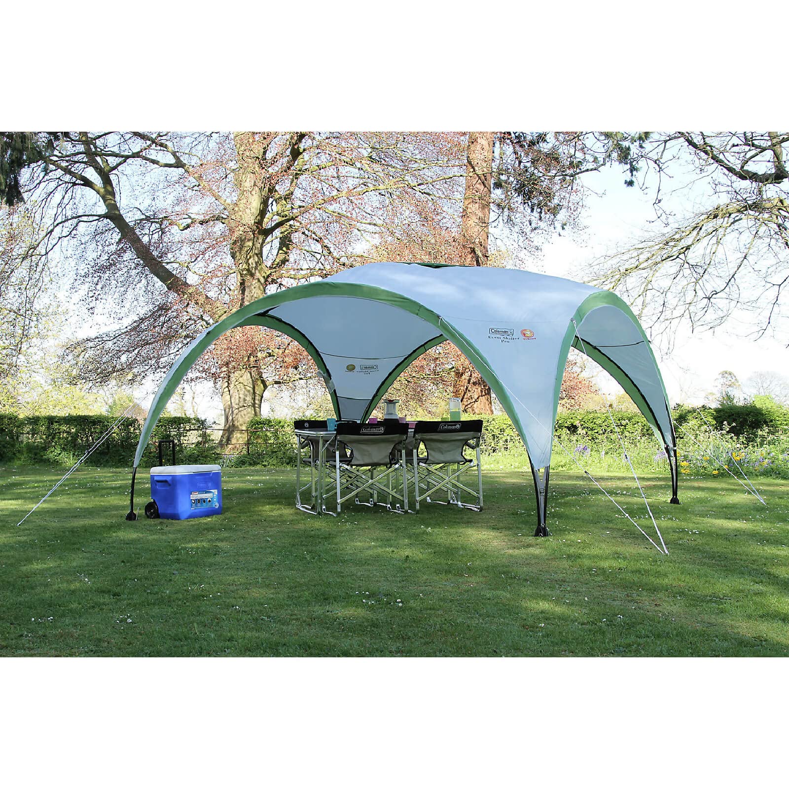 Coleman Gazebo Event Shelter Pro L 12 x 12 pies para Festivales, jardín y Camping, construcción de Postes de Acero Resistente, Tienda de campaña Grande con protección Solar SPF 50+
