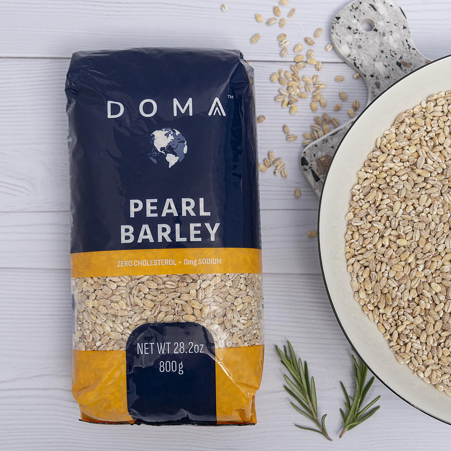 DOMA Pearl Barley 5.28lb (3x1.76 lb) – Great for Soups, Stews, Salads, Risotto, Pilaf, Nutrient-Rich, Premium Grains, Non-GMO