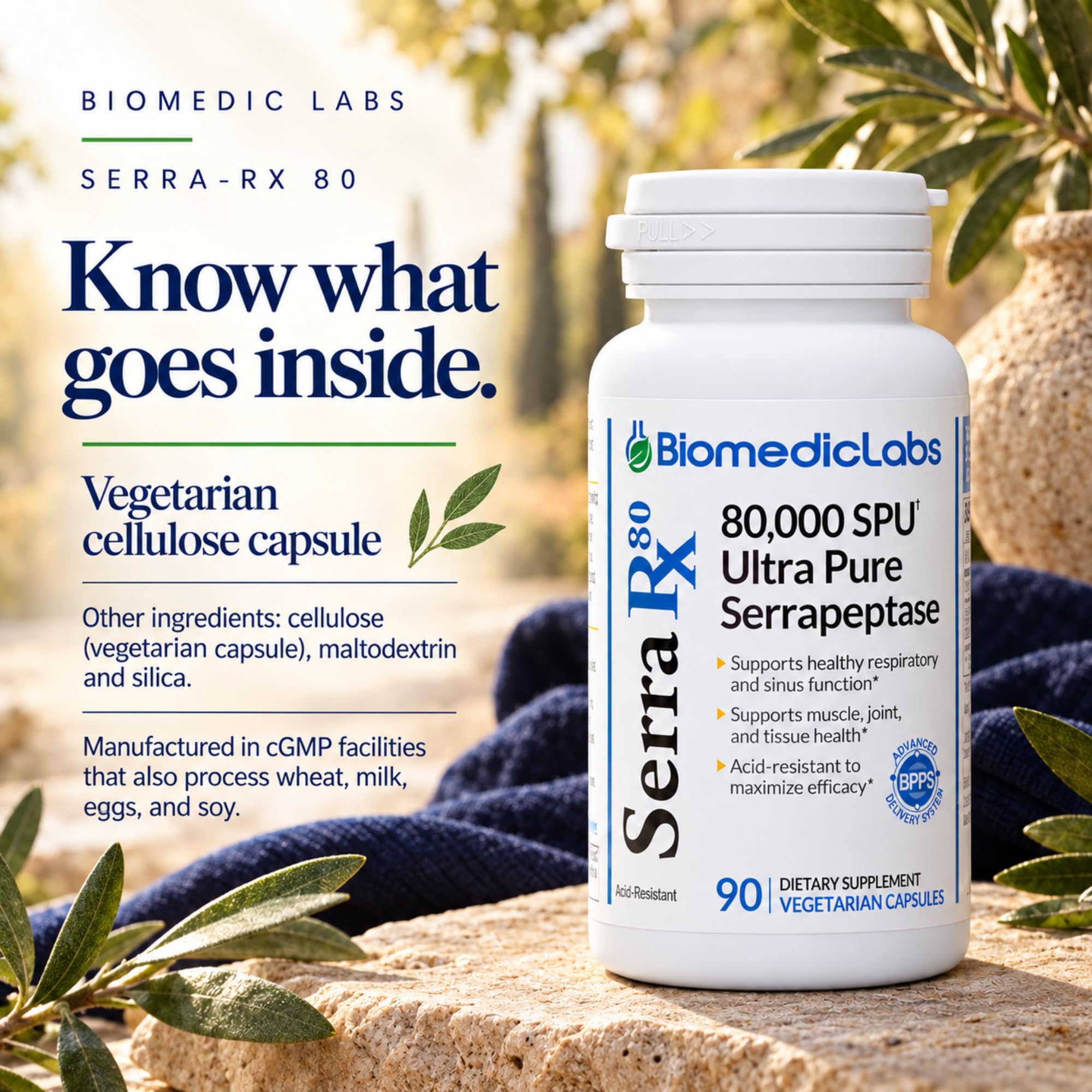 Biomedic Labs Serra-RX 80 Serrapeptase, 80,000 SPU, 90 Capsules — Amazon image 7