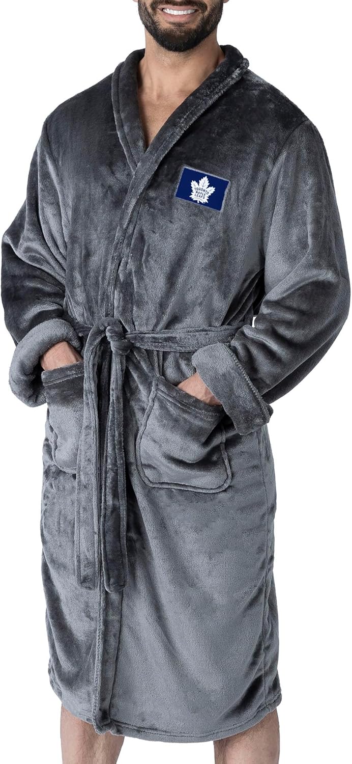 Northwest NHL Transfer Patch Silk Touch Robe, Small/Medium, Large/X-Large