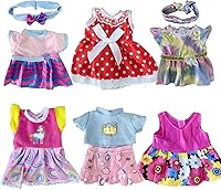 Vista 2 de Ropa de muñeca de bebé, 6 juegos de ropa de muñeca para muñecas de 10, 11 y 12 pulgadas, ropa de muñeca de bebé, accesorios para muñecas de bebé