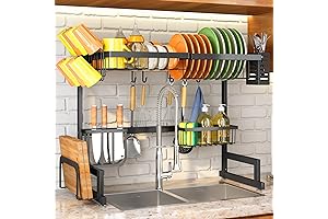 Over the Sink Dish Drying Rack: Maximize Kitchen Counter Space