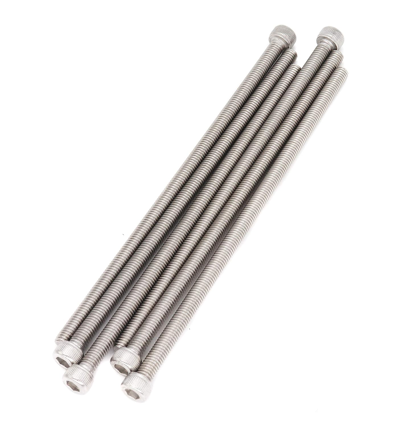 binifiMux 6pcs M6 x 120mm Full Thread 304 Stainless Steel Hex Socket Cap Bolt Screw (Pack of 2)