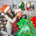 Rozi Decoration Merry Christmas Tree Foil Balloons Set of 5 Pcs Christmas Decorations Items for Home | Xmas Tree Foil Balloon | Christmas Tree Decoration Items Set,multicolor gallery image