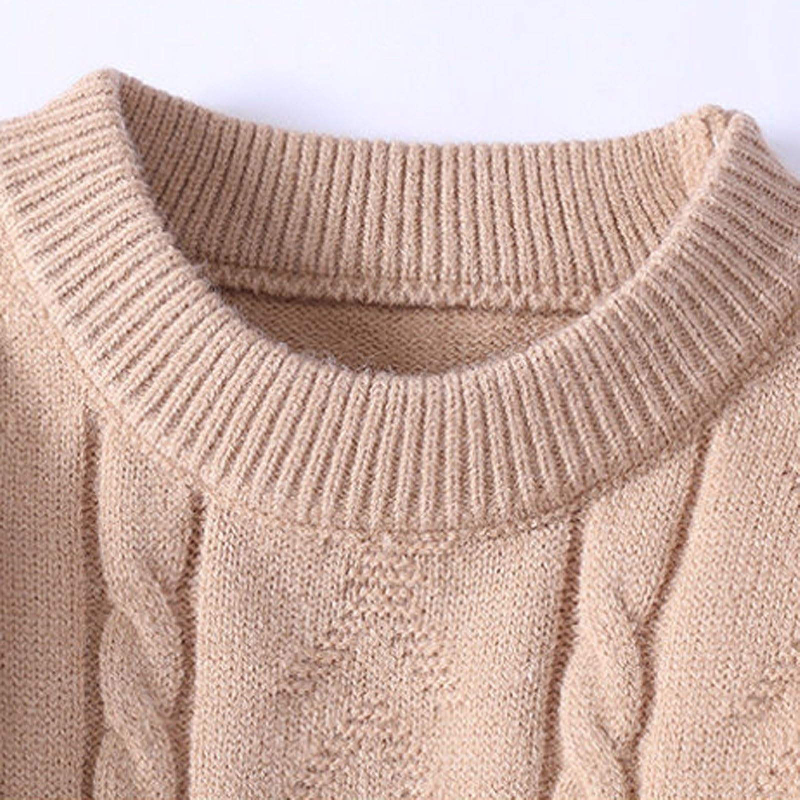 Generisch Maglione natalizio da uomo, girocollo, maglione natalizio, maglione a maniche lunghe, maglione termico per Natale, maglione a maniche lunghe