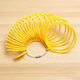 Plastic Bracelet Measuring Tool Lightweight Jewelry Gauge Yellow Wrist and Bangle Size Measuring Tool for Jewelry Sizing Display and Daily Use