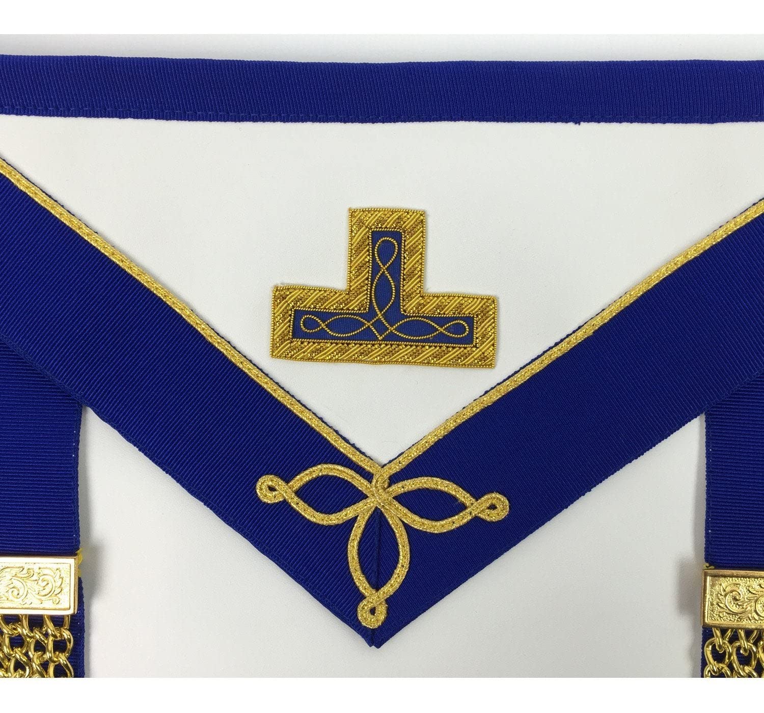 BRICKS MASONS Masonic Craft Provincial Undress Apron and Collar with Gloves Synthetic M