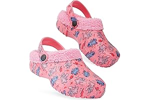 Stitch Girls Clogs: Cozy Fleece-Lined Comfort for Young Disney Fans