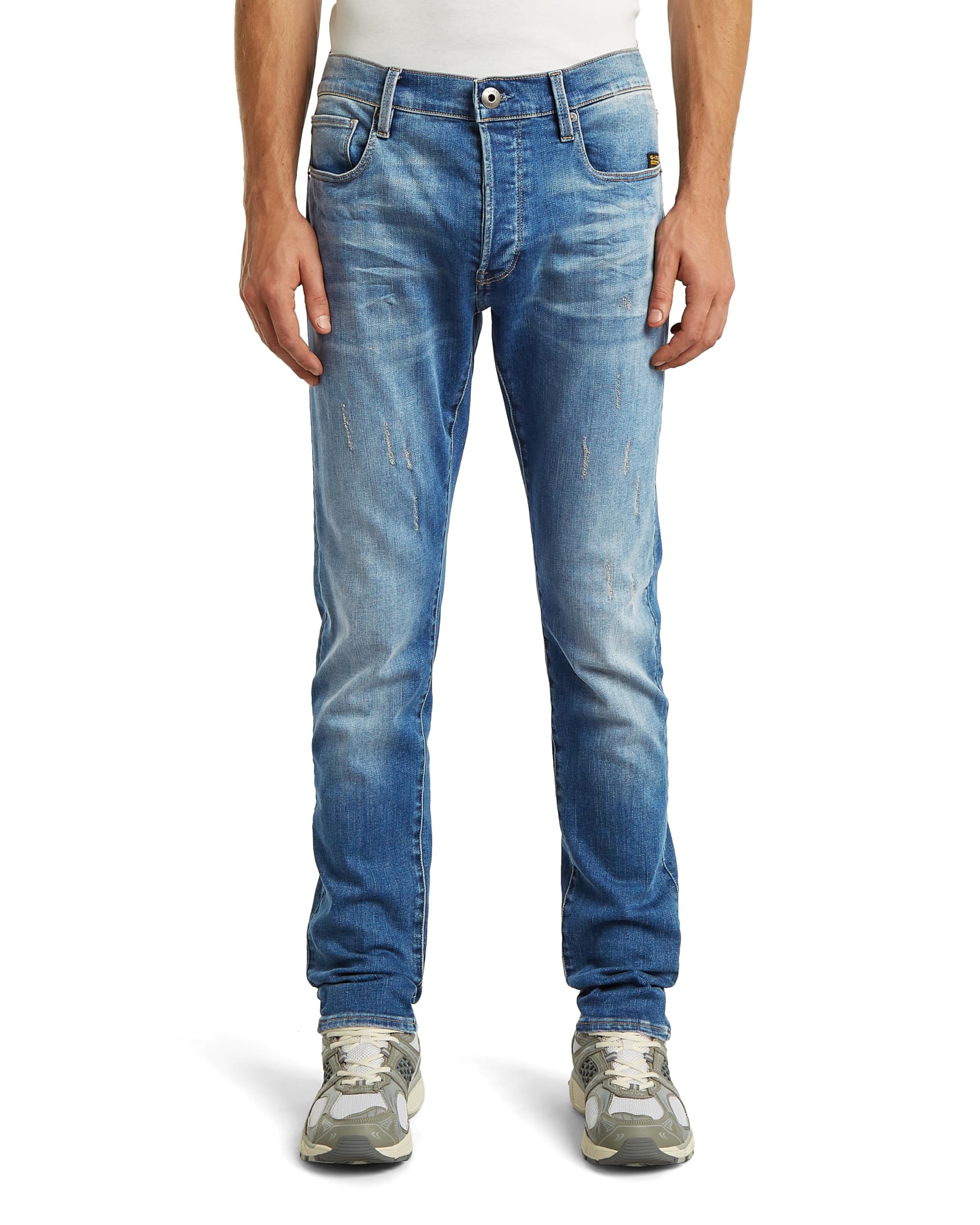G-Star Men's Multicolor 3301 Slim Jeans, (Lt Vintage Aged 51001-8968-4974), 33W / 34L