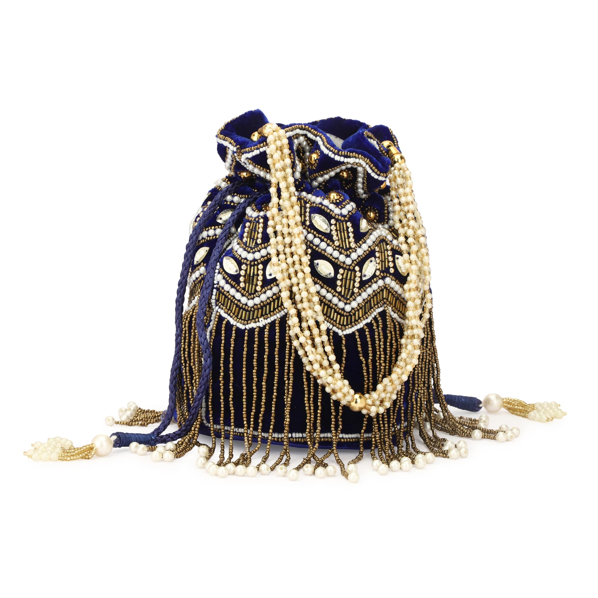 fashion overseas women velvet potli bag for wedding and party purpose-picture-26