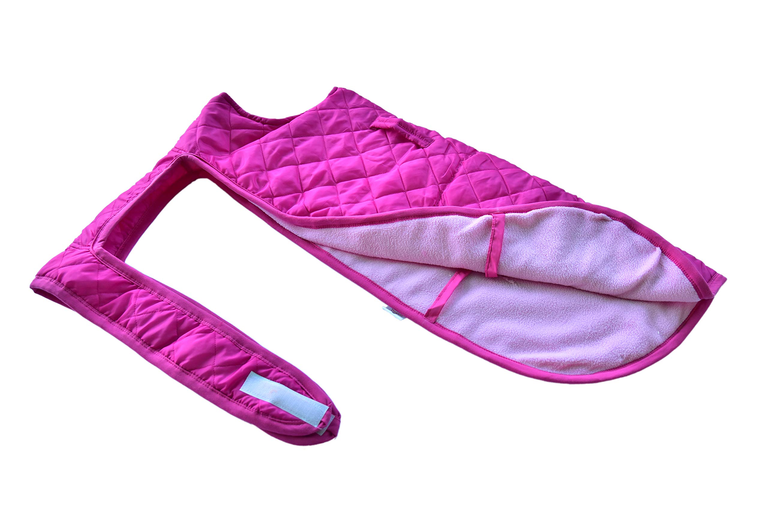 Best Dogista Winter Dog Coat Jacket with Heavy Fur Ultra Warm Wind & Water Proof in Quilted Stitch Line Cloth Magenta 30 inch Extra Large (B08LPD22MP) Amazon Price History, Amazon Price Tracker