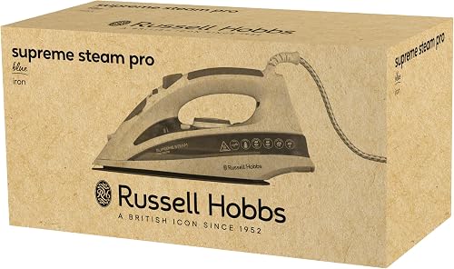 Russell Hobbs Steam Iron [2600W,210g extra steam boost, 70 g/min steam] Steam Glide Pro (300ml water tank, ceramic soleplate, self-cleaning & spray water function, anti-limescale, drip stop) 20562 - 8