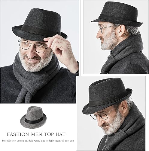 Miniatura 7 de Sombrero de paja de ala ancha para hombre, sombrero de sol Fedora de verano para hombre, UPF50+, sombreros de paja protegidos contra el sol para