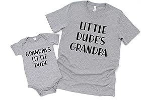 Grandpa's Little Dude Matching Shirt Set: Forge an Unbreakable Bond Between Generations