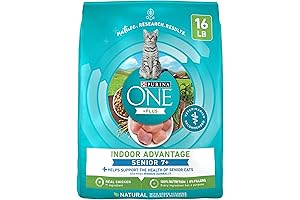 High Protein, Real Chicken Indoor Advantage Senior+ Senior Dry Cat Food