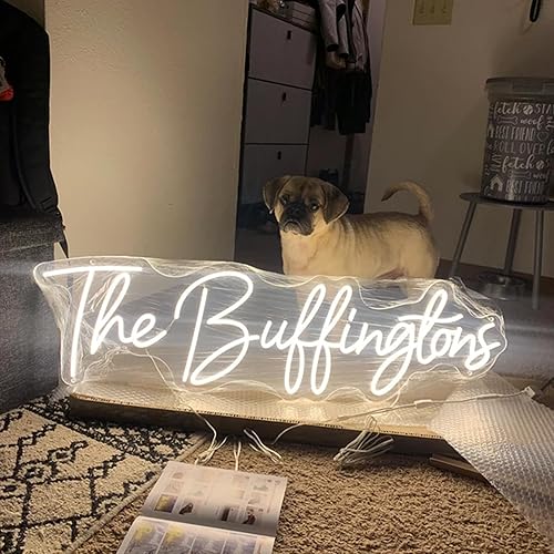 Miniatura 4 de Letrero de neón personalizado para nombre de boda, letreros de neón personalizados, luz LED de neón grande para letreros de negocios, letreros de