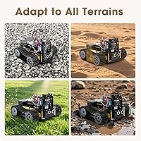 Vista 6 de Robótica para niños de 12 a 16 años, kit de robot inteligente ACEBOTT con cámara de 3 MP + auto tanque, kit de codificación de juguetes STEM