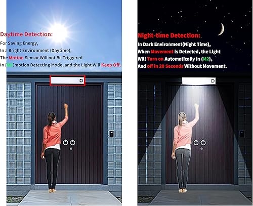 Miniatura 4 de Luces para debajo del gabinete, sensor de movimiento inalámbrico activado debajo del mostrador para cocina, armario interior, despensa, escalera,