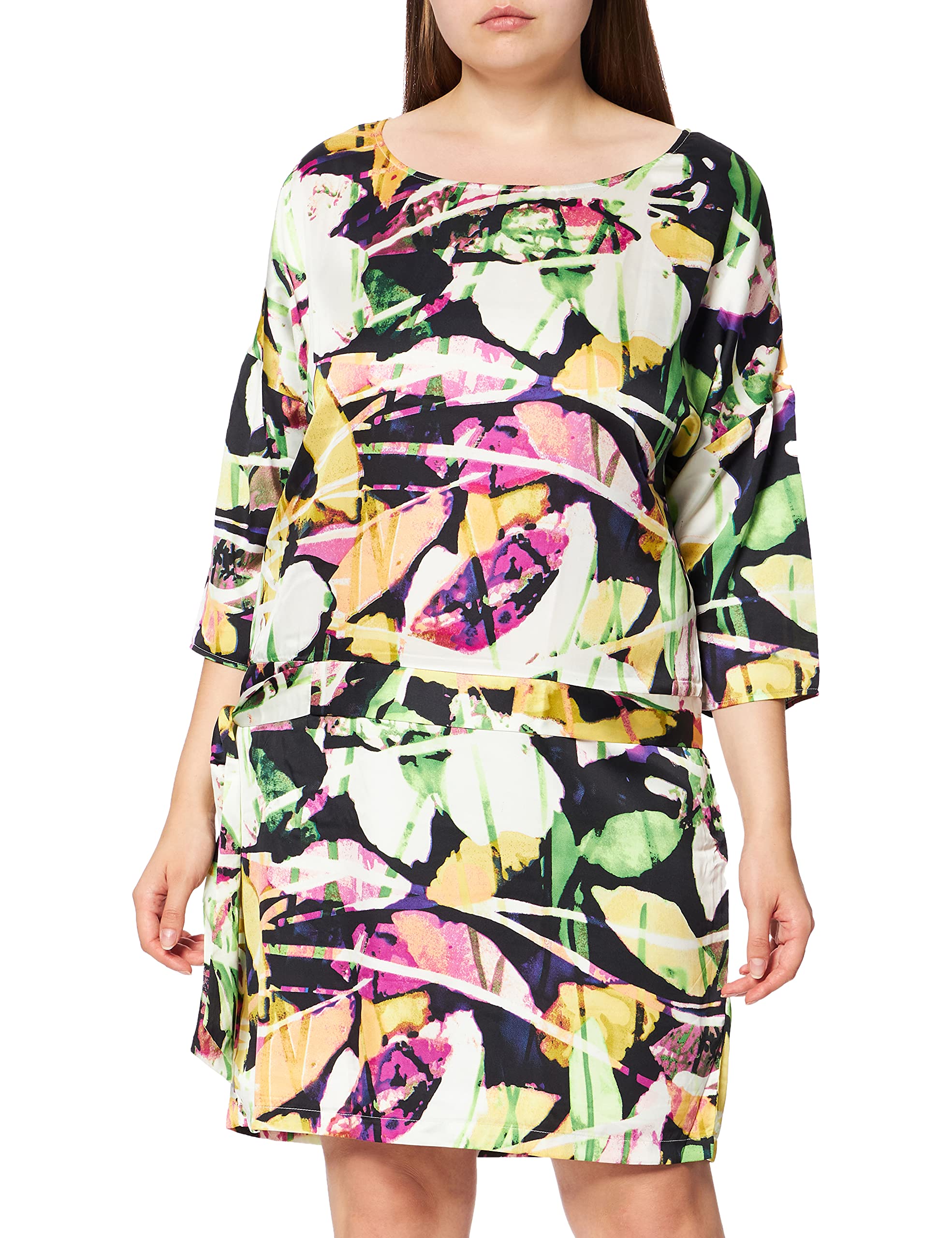 For Time Kaftan Santa Inés - Vestido Playero Largo Mono Corto Mujer