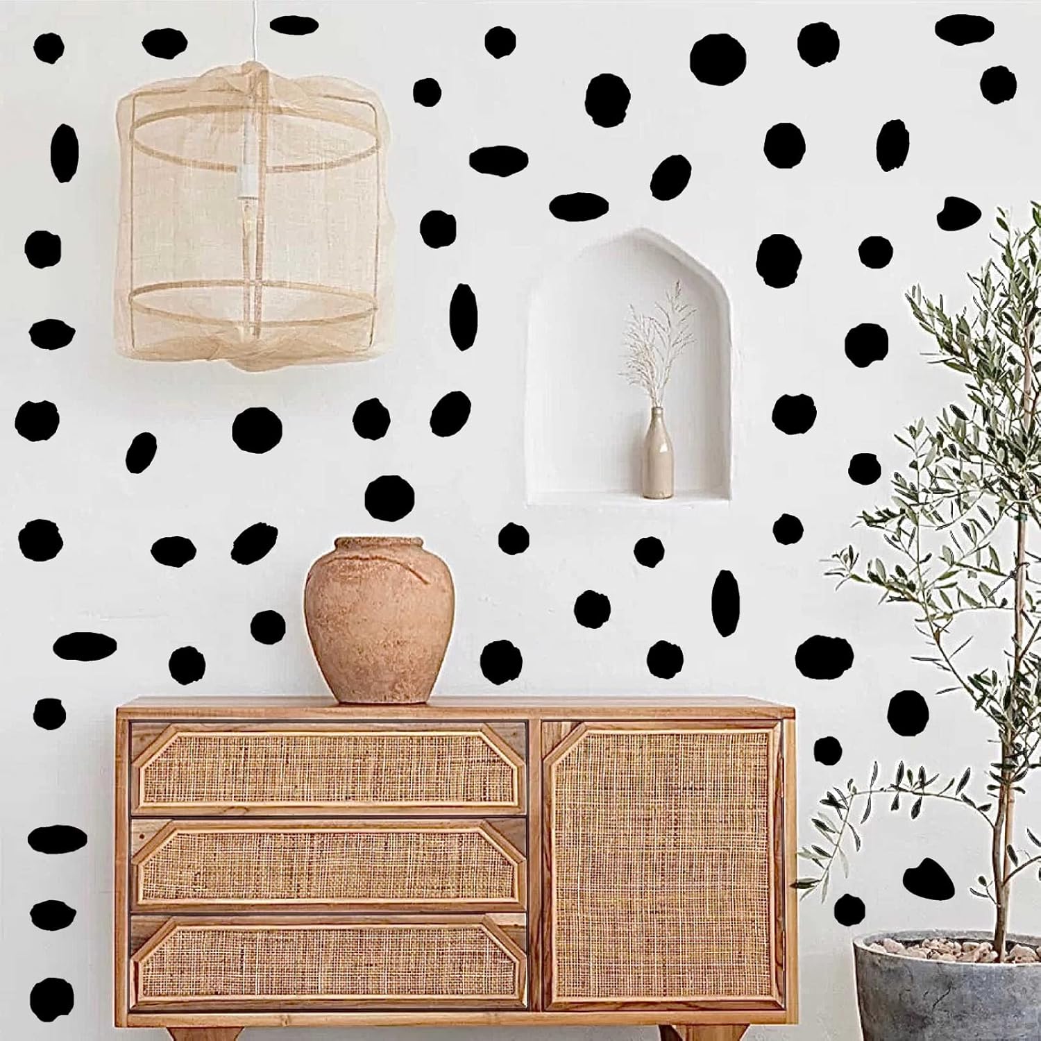 Polka Dots Decals Irregular Dots Wall Decal Spots Wall Decal Cow Print Sticker