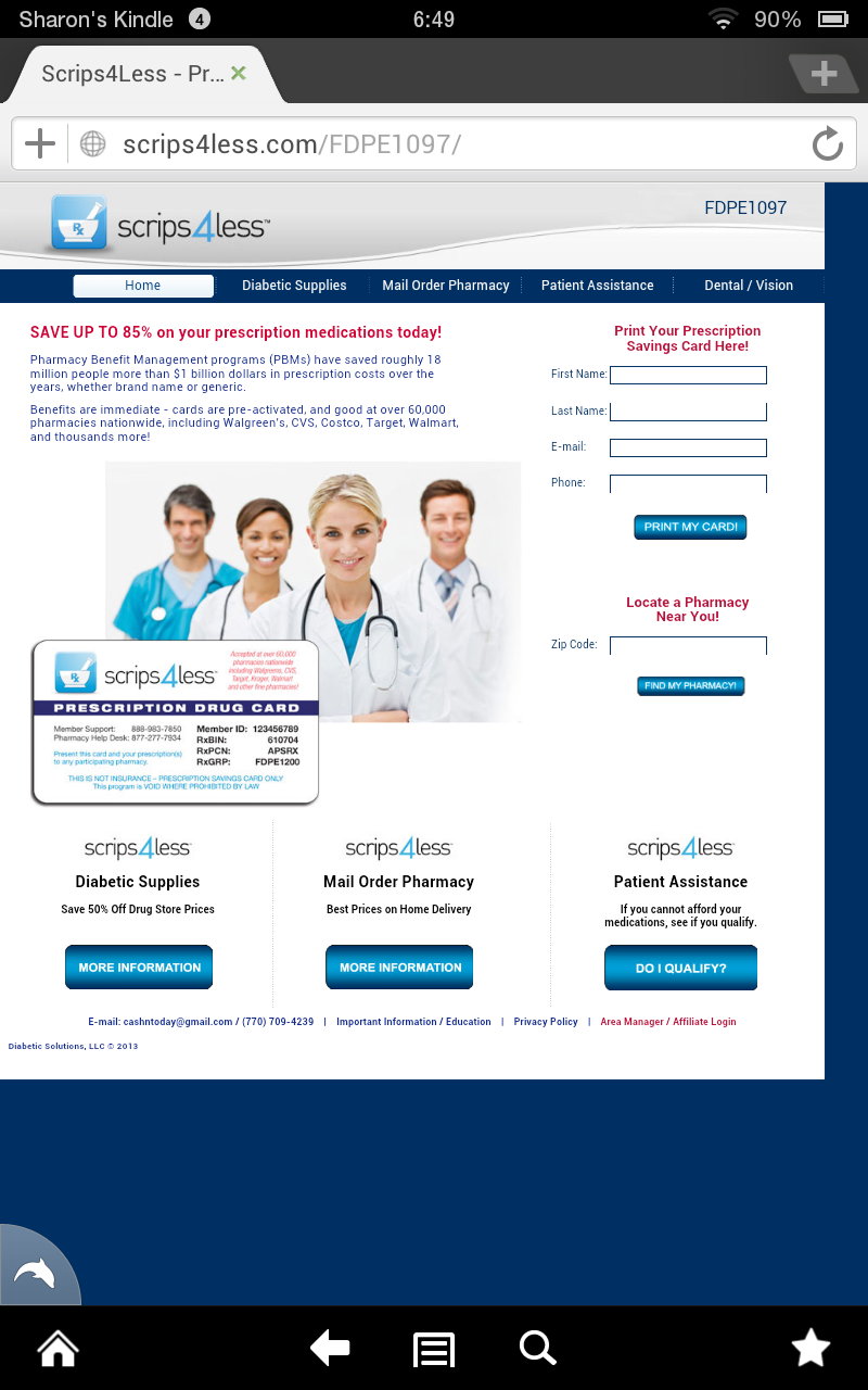 Scripius Rx Wallet Scrips4Less Rx Savings Card - App on Amazon Appstore