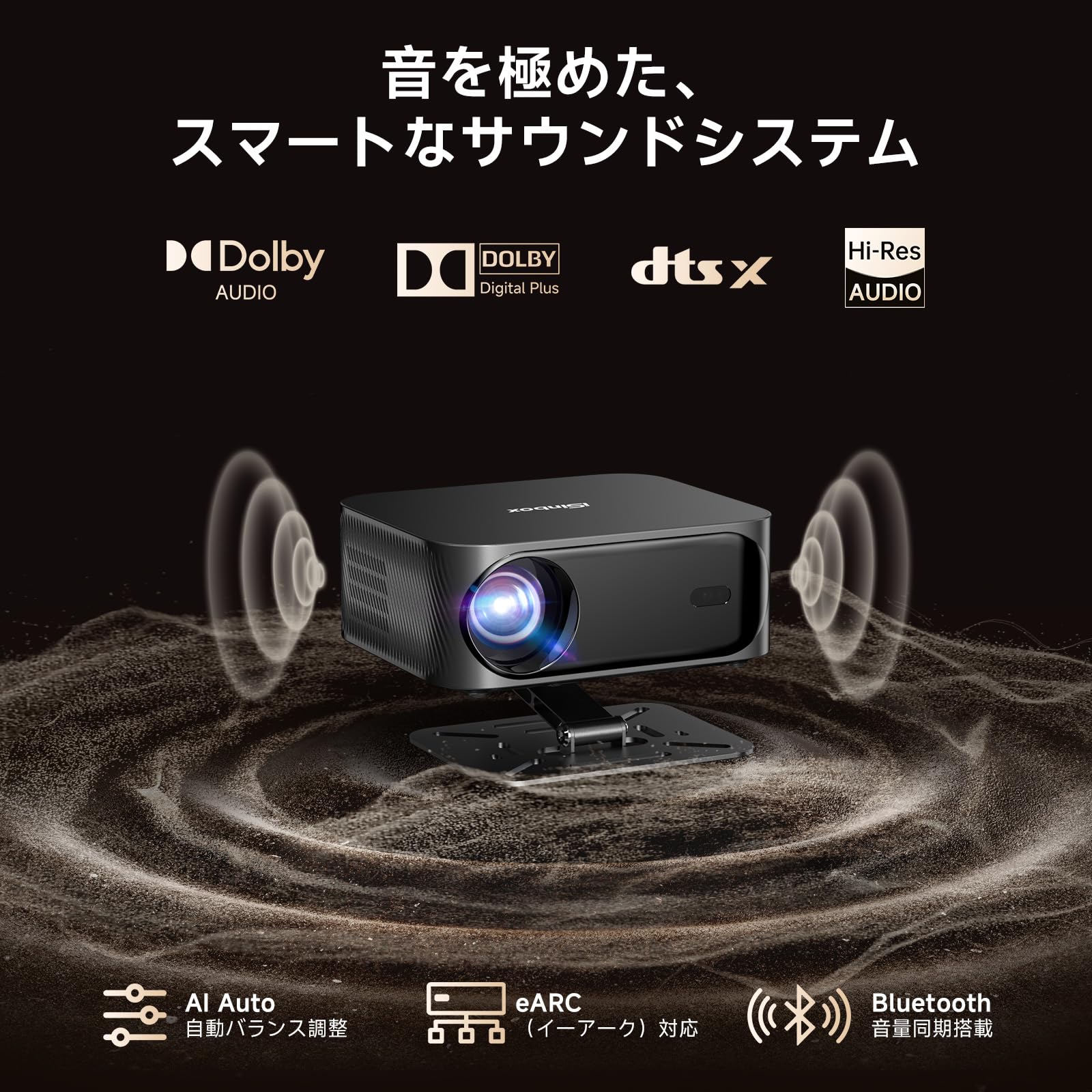 Amazon.co.jp: iSinbox プロジェクター 家庭用 小型