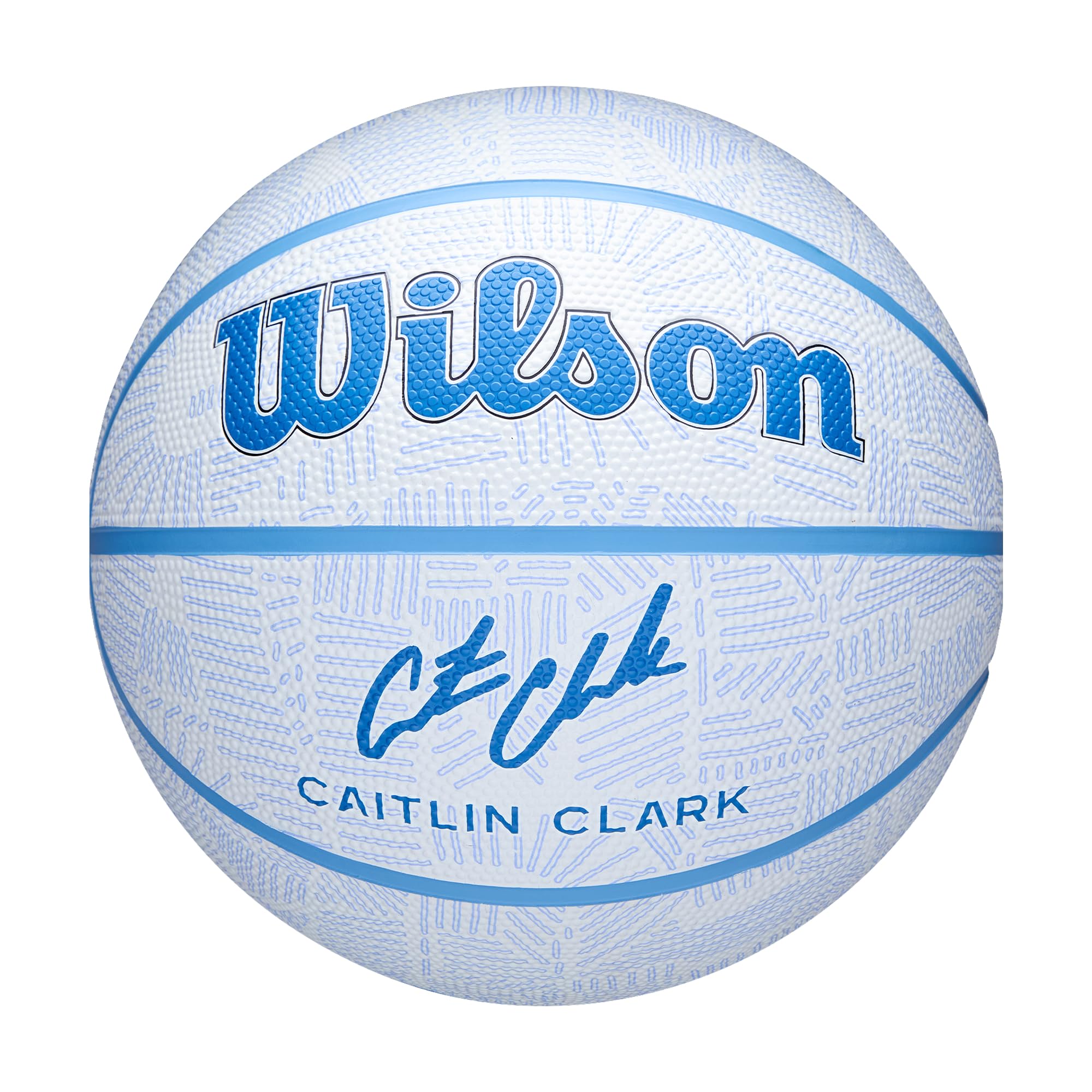 Wilson Pallone da Basket Caitlin Clark Envision, In Gomma con Design 'Dream Big', Blu, Misura 5