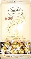 Vista 20 de Lindt LINDOR Trufas de chocolate blanco, caramelo de chocolate blanco con suave, centro de trufa de fusión, 25.4 oz., 60