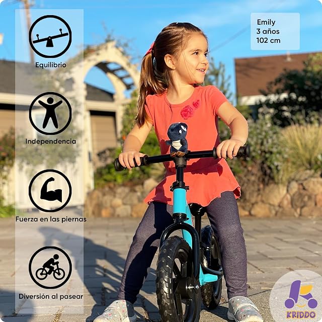 Foto 2 de 6 de KRIDDO Bicicletas sin Pedales para Niños de 2 Años, Edades de 18 Meses a 4 Años