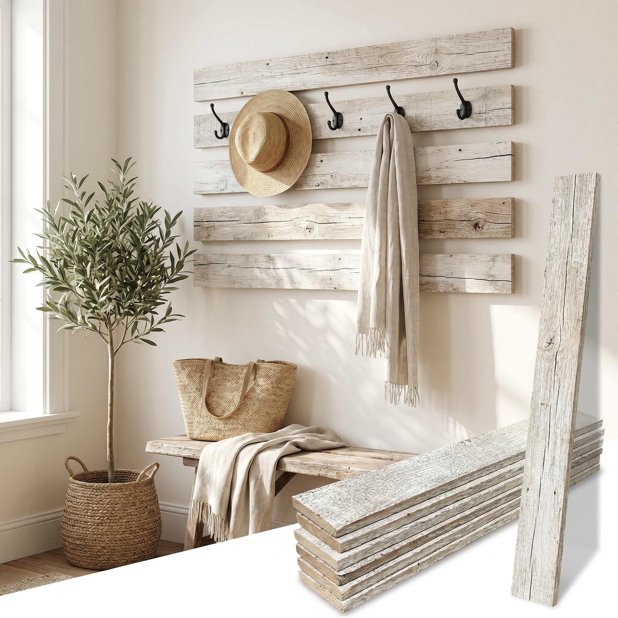 BARNWOODUSA Rustic Farmhouse Reclaimed Barn Wood Bundle