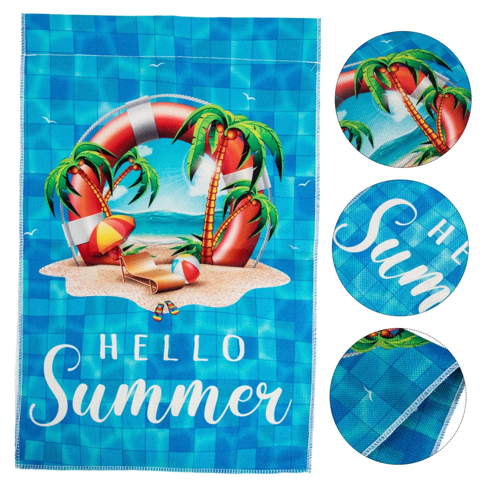 Yardwe 5St Sommerdeko Fahnen terassendeko outdoordeko Gartenflagge Outdoor-Dekoration dekorative Flagge Zeichen im Freien Poolflaggenverzierung Stranddekorationsflagge Polyestertuch