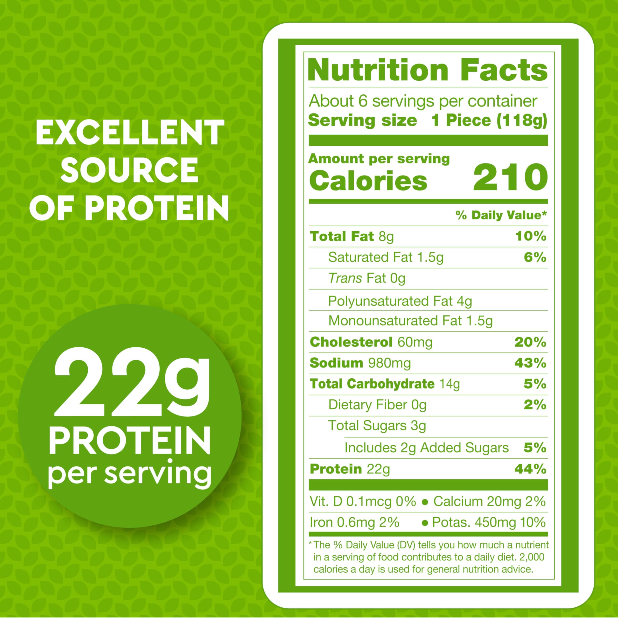 Just Bare Chicken Lightly Breaded Spicy Breast Fillets Fully Cooked 22 G Protein Frozen 1 50 LB — view 2