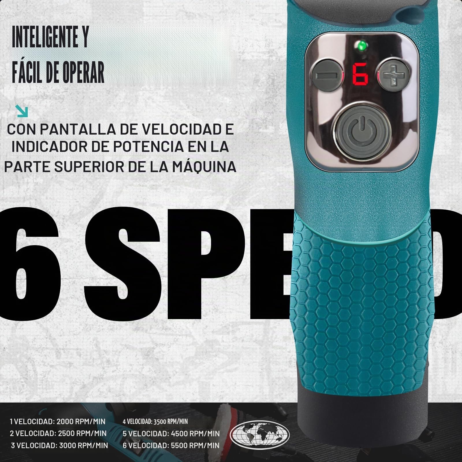 AUTIWOZ Máquina pulidora para coche, mini pulidora de 30 mm/75 mm, 6 velocidades de rotación y excéntrica, kit de pulido para detalles y encerado, con caja de herramientas, KIT 2