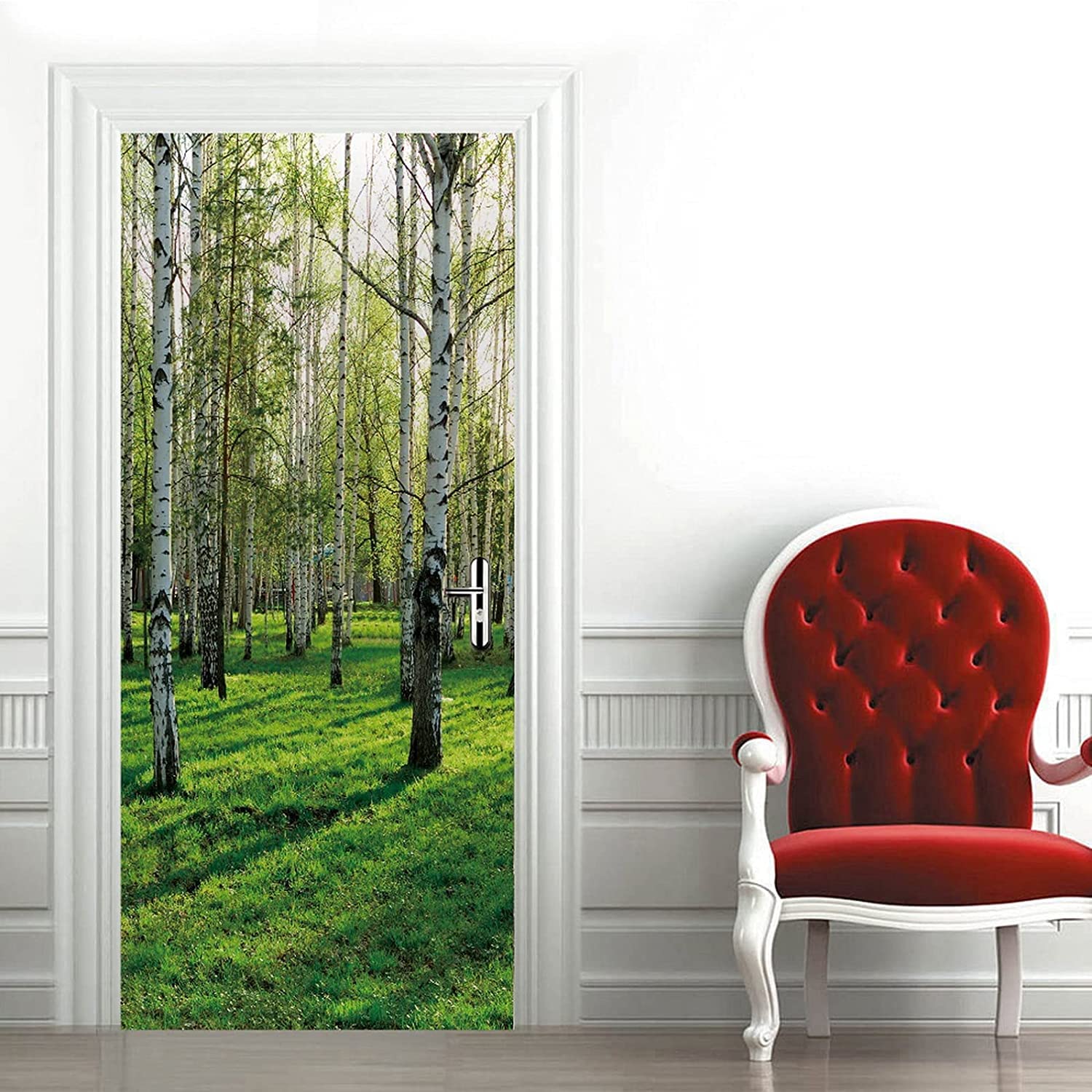 Adesivo Per Porte 3D 90x210 Cm - Carta Da Parati Rimovibile Autoadesiva, Impermeabile - Foto 8