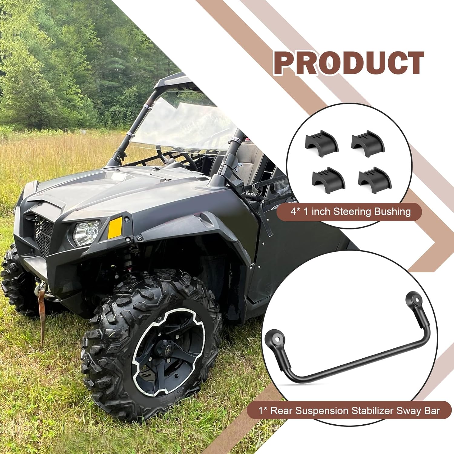 Rear Suspension Stabilizer Sway Bar for Polaris RZR 800 2008 2009 2010 2011 2012 2013 2014 (No RZR 800 4/S) 1015480-458