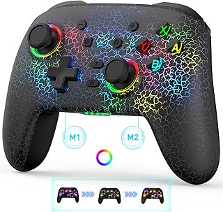 Joso Game Controller for PC/iPad/iPhone/Android, Wireless Gamepad for Switch/PS4/PS3, Cloud Gaming Controller Support Streaming on PS/Xbox/PC Console with Back Button/Turbo/6-Axis Gyro/Dual Motors