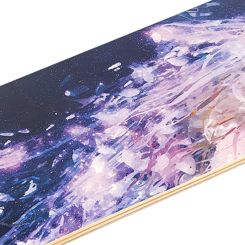 MAGIC UNION 41 Inch Maple Drop Down Longboard Complete Skateboard