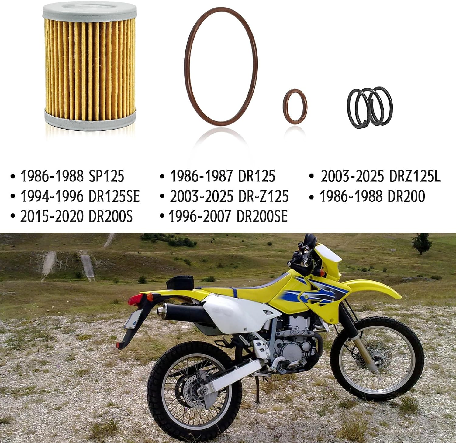 Oil Filter Kit Compatible with Suzuki Quadrunner 160 230 250 300 Quadsport 230 Quadsport Z250 King Quad 250 300 Ozark 250