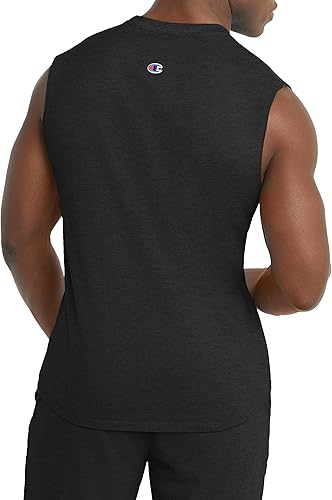 Miniatura 2 de Champion Camiseta muscular para hombre, sin mangas, camiseta muscular, camiseta clásica para hombres (regular o grande y alto)