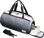 BESMART Gym Bags for Men with Side Pocket,38L Large Sports Gym Duffle Bag | Adjustable Strap&Shoe Compartment, Waterproof, Spacious, Wet Pocket, Durable Duffel Bag for Gym,Travel, Fitness,Black/Brown
