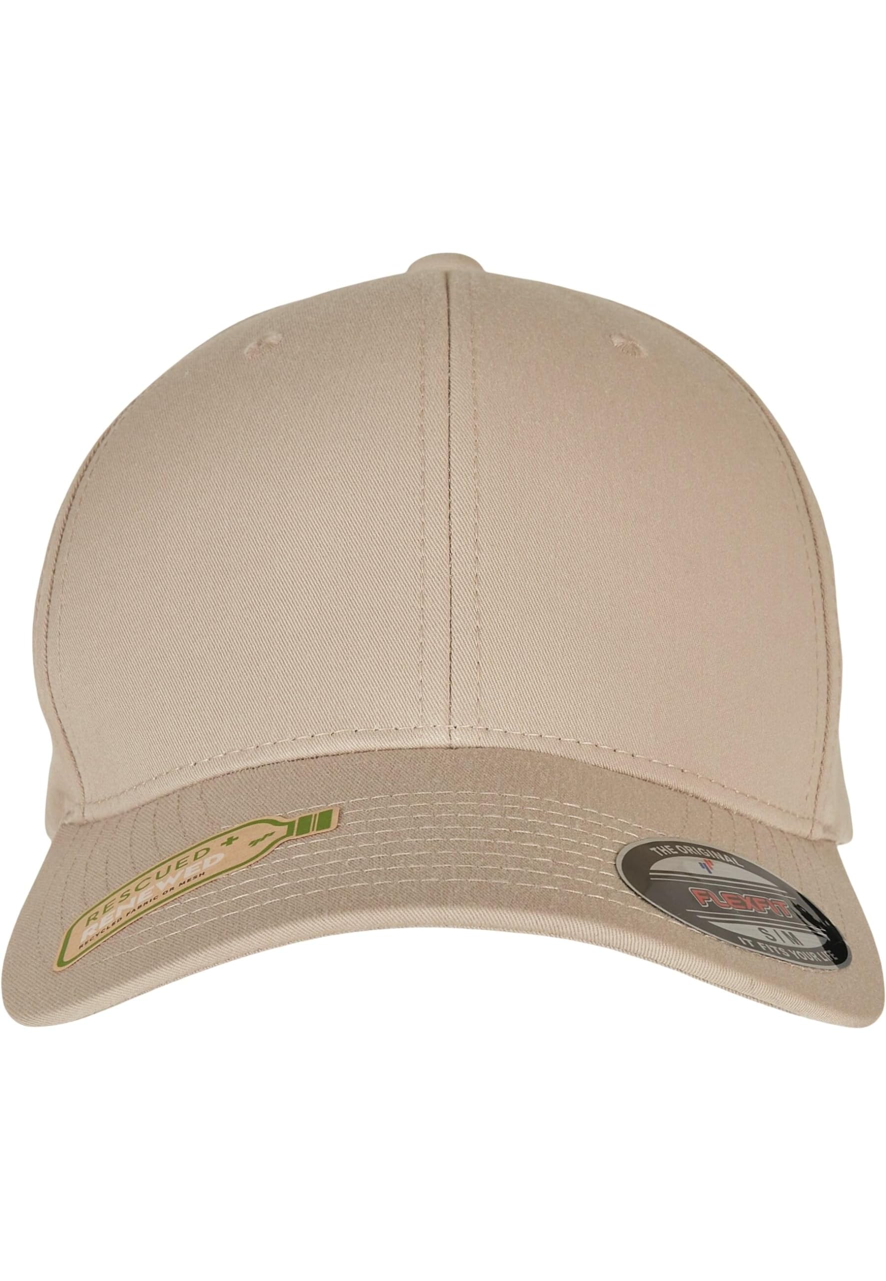 Flexfit Unisex Recycled Polyester Baseball Cap Khaki S/M