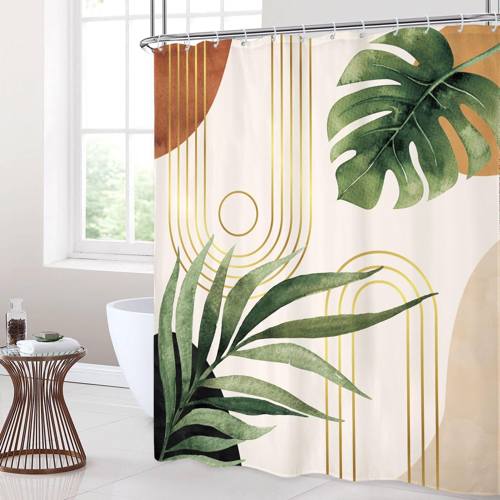 Tenda da doccia Boho Mid-Century Sunset Decor venduto da Systematic