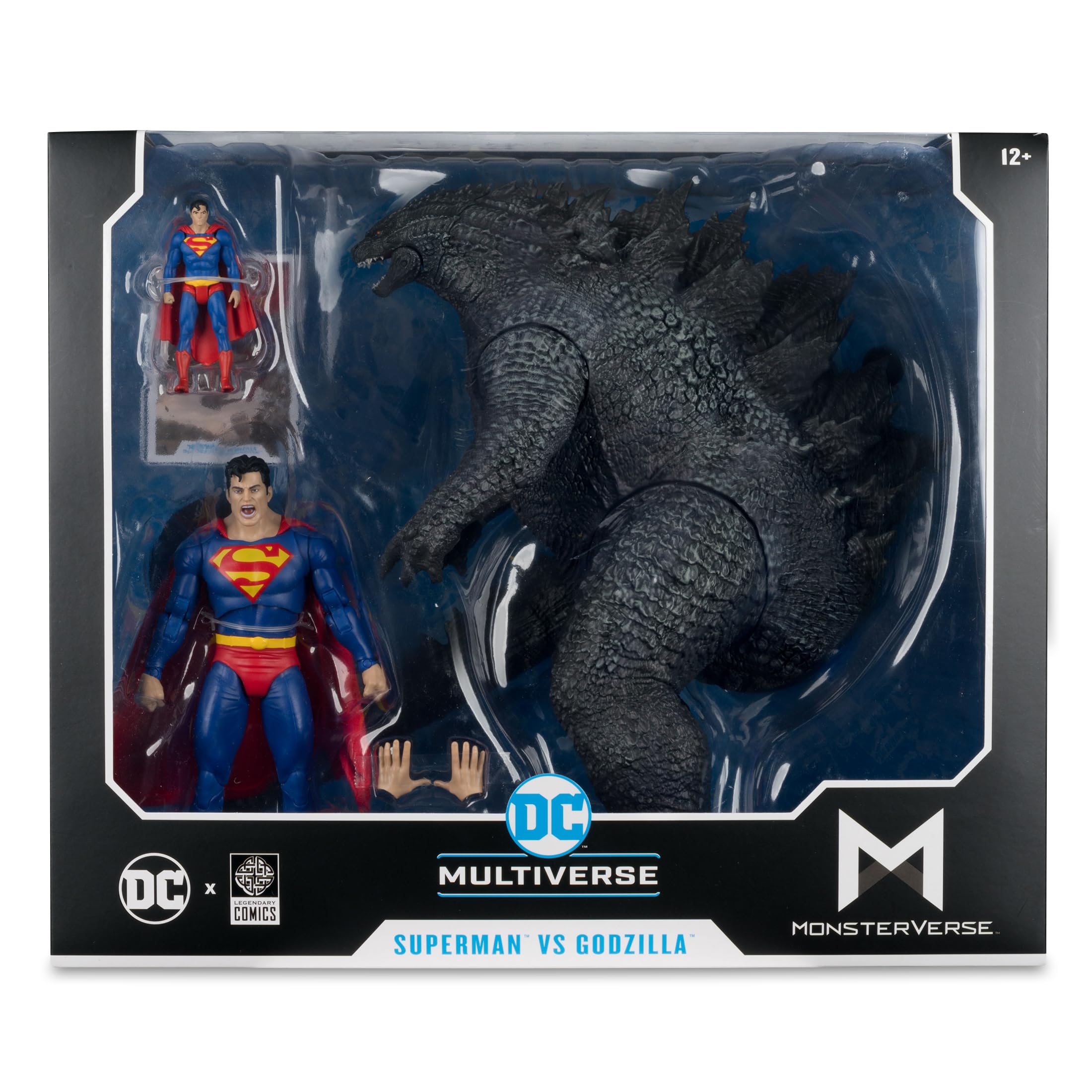 McFarlane DC Justice League Monsterverse DC Multiverse Actionfiguren 2er-Pack Superman Vs. Godzilla 30 cm | DC Multiverse Justice League vs. Godzilla vs. Kong Actionfigur, 17,8 cm, 2er-Pack – Superman vs. Godzilla