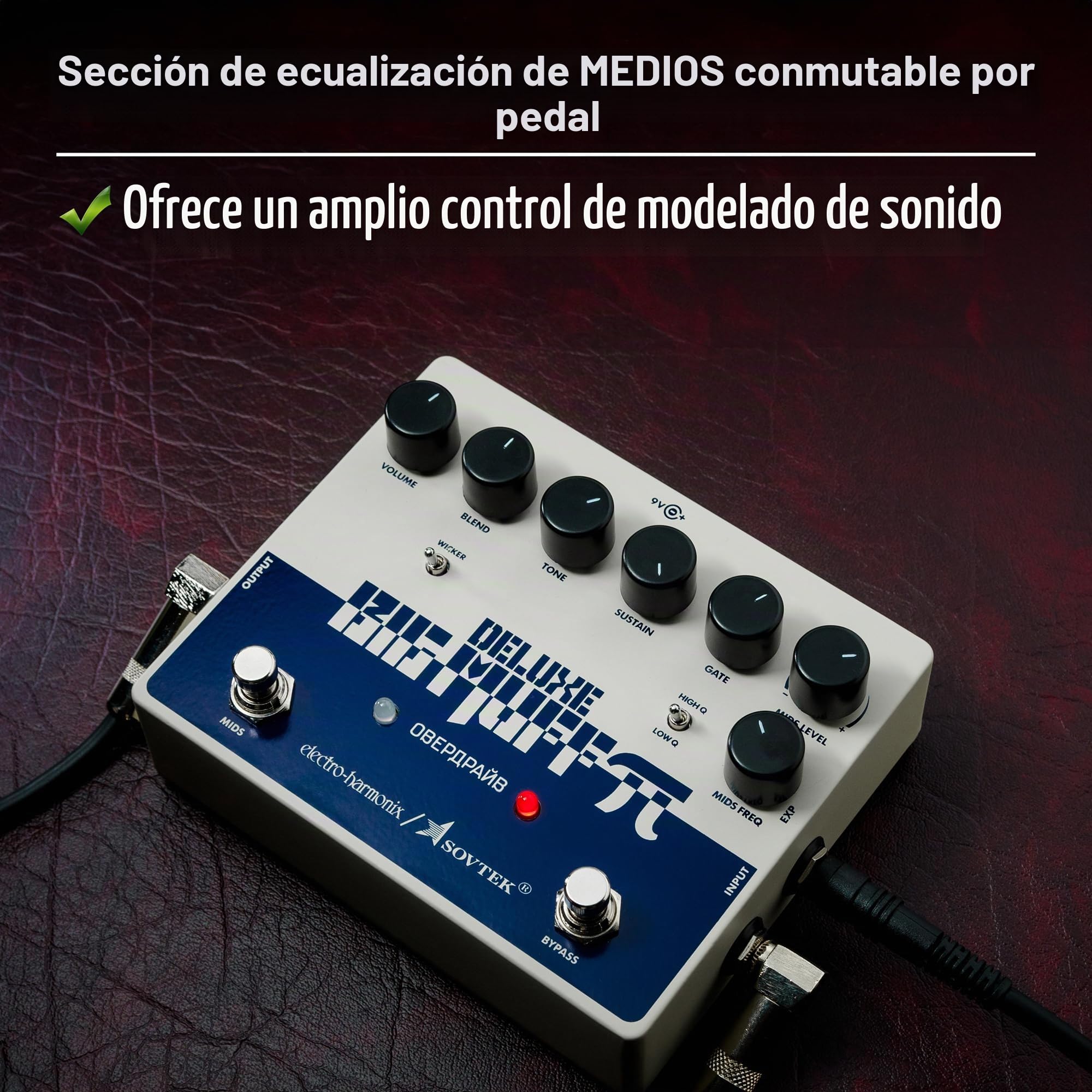 Electro Harmonix Sovtek Deluxe Big Muff Pi Distortion/Sustainer Pedal